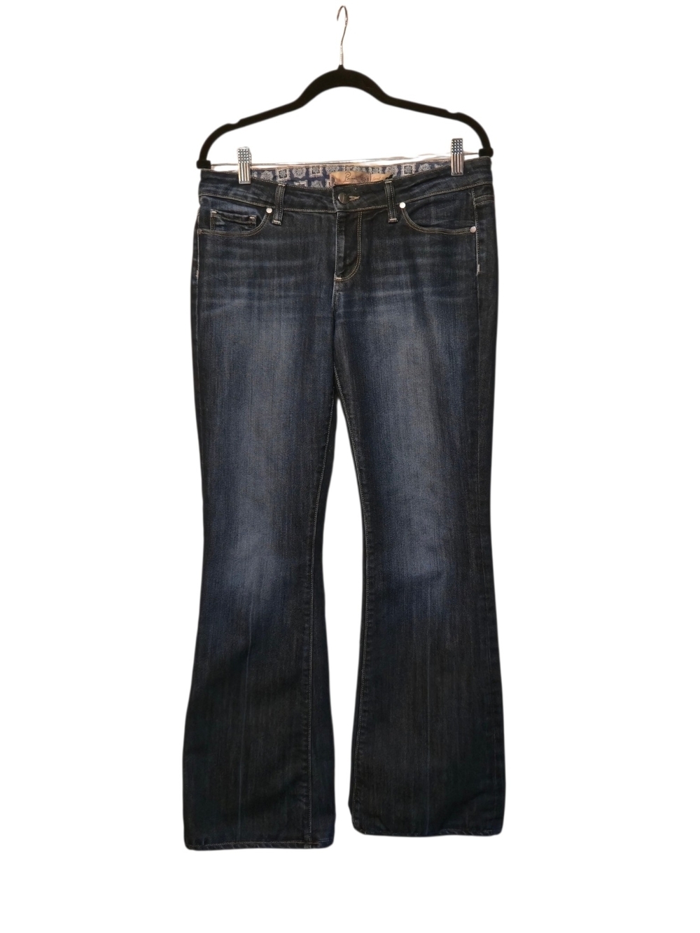 PAIGE Indigo Flare Crop Jeans